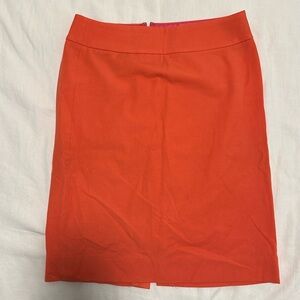 Orange Pencil Skirt